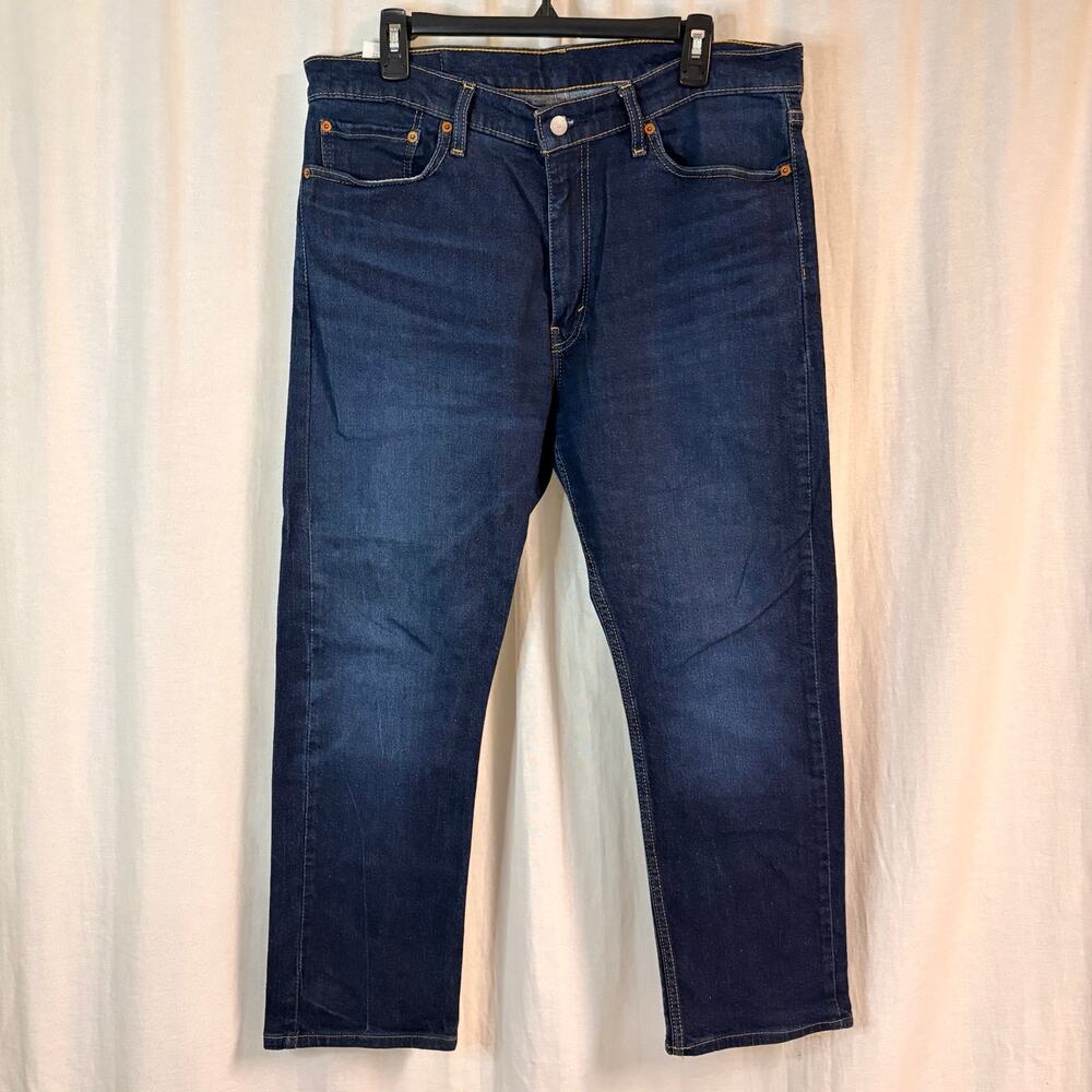 Levi’s 513 Men’s Jeans W36 L30 Slim Straight Dark Wash Stretch Denim Pants